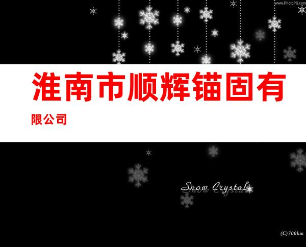 淮南市顺辉锚固有限公司